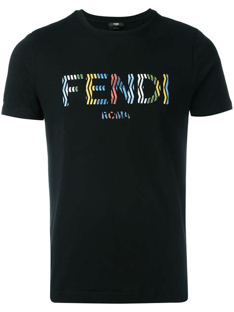 fendi tee all black|Fendi new collection t shirts.